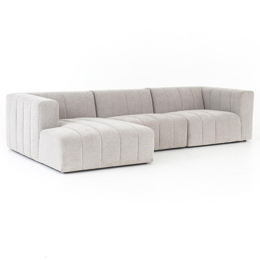 LANGHAM CHANNELED 3-PIECE SECTIONAL SOFA