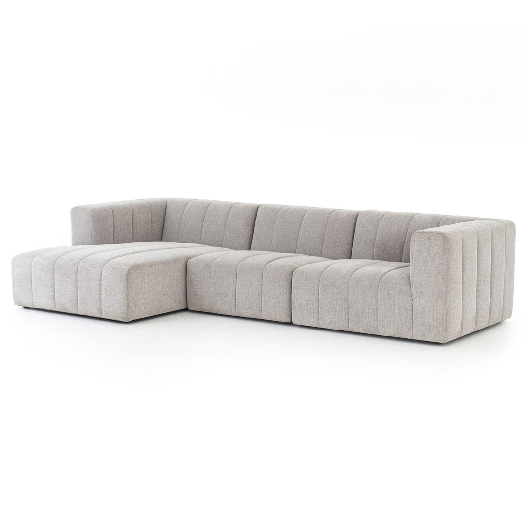 LANGHAM CHANNELED 3-PIECE SECTIONAL SOFA