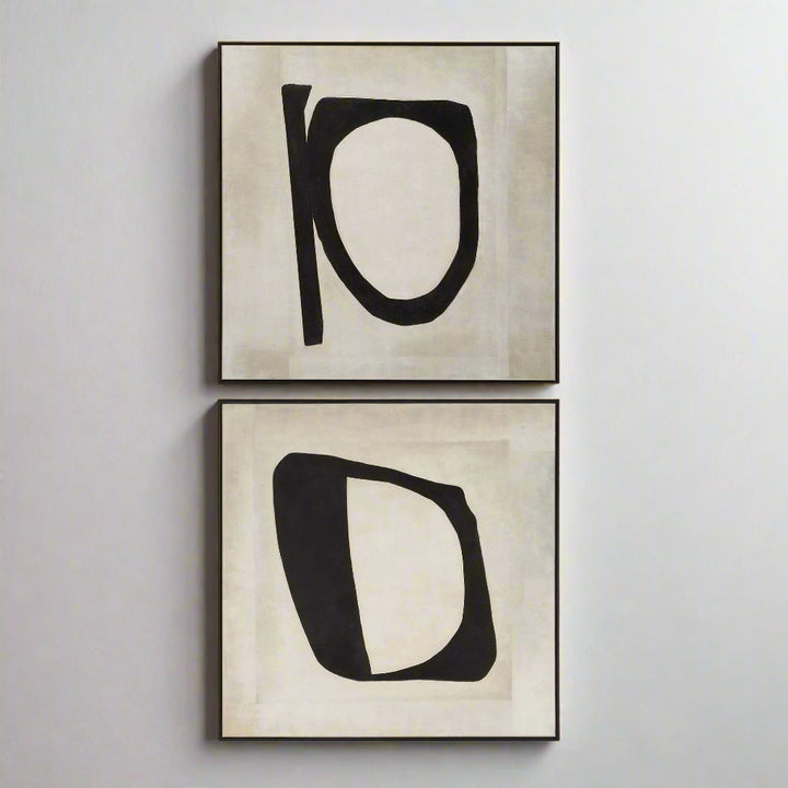 "CHARACTERS" HANDPAINTED CANVAS ART SET