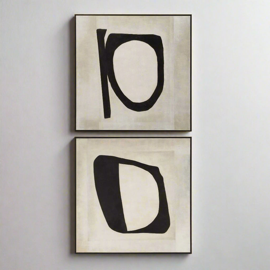 "CHARACTERS" HANDPAINTED CANVAS ART SET