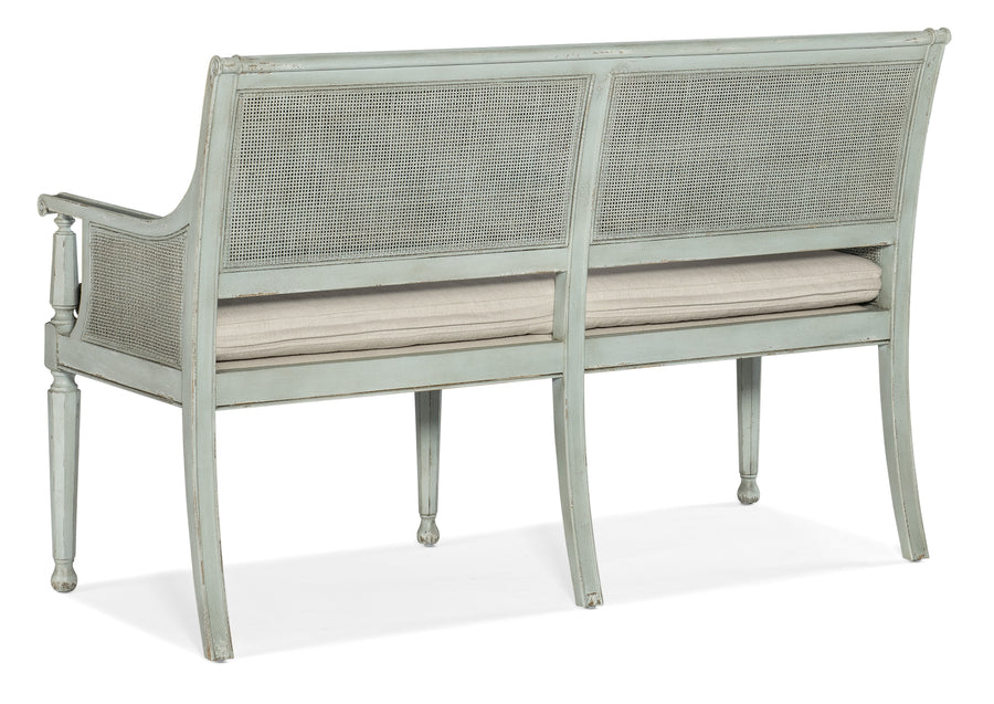 CHARLESTON ANTIQUE HAINT BLUE BENCH