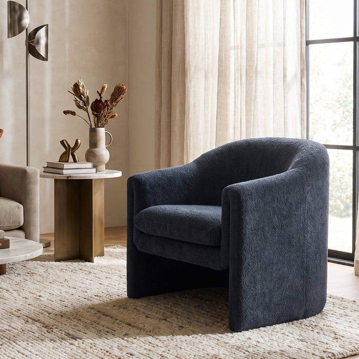 CHARLOTTE CHENILLE UPHOLSTERED ARMCHAIR