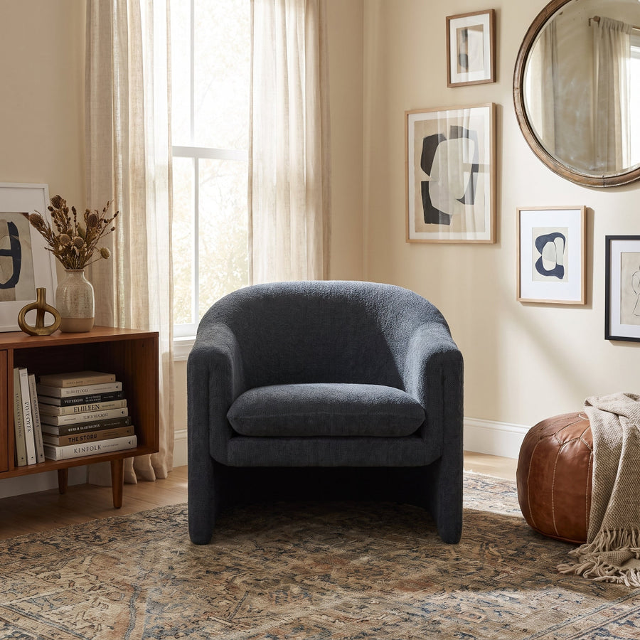 CHARLOTTE CHENILLE UPHOLSTERED ARMCHAIR