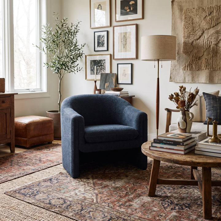 CHARLOTTE CHENILLE UPHOLSTERED ARMCHAIR