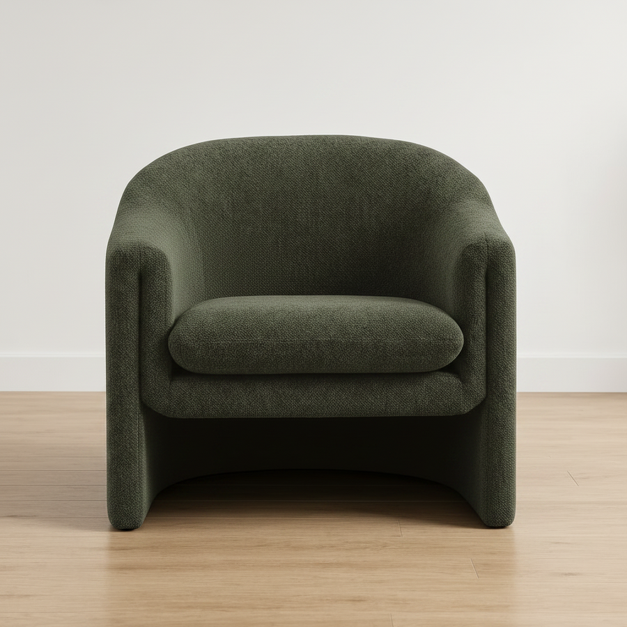 CHARLOTTE CHENILLE UPHOLSTERED ARMCHAIR
