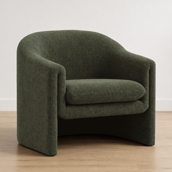 CHARLOTTE CHENILLE UPHOLSTERED ARMCHAIR