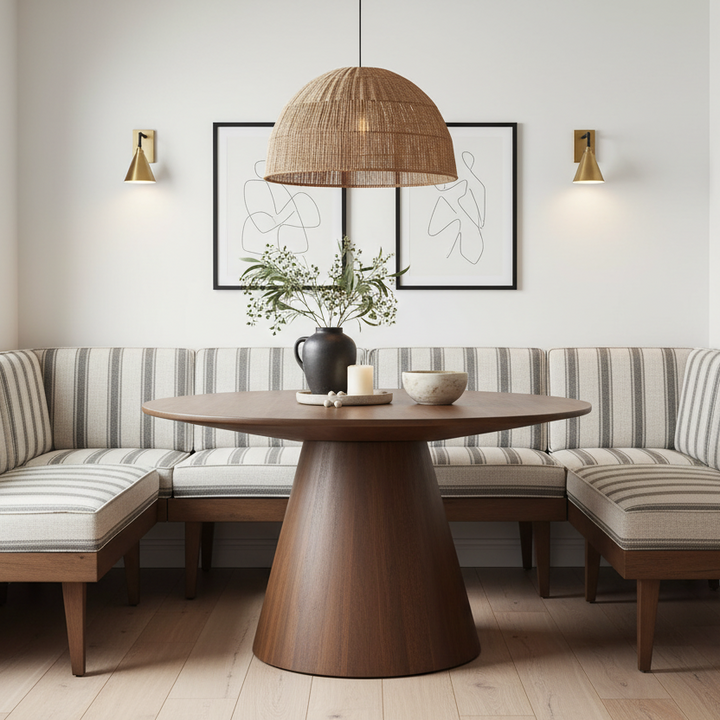 CHARRO 54"RD MANGO WOOD DINING TABLE