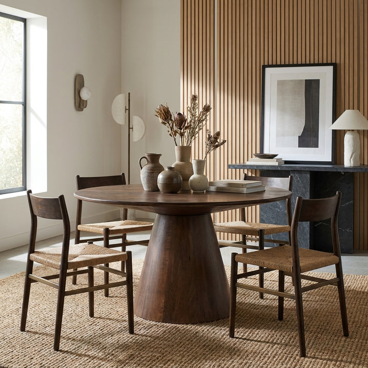 CHARRO 54"RD MANGO WOOD DINING TABLE