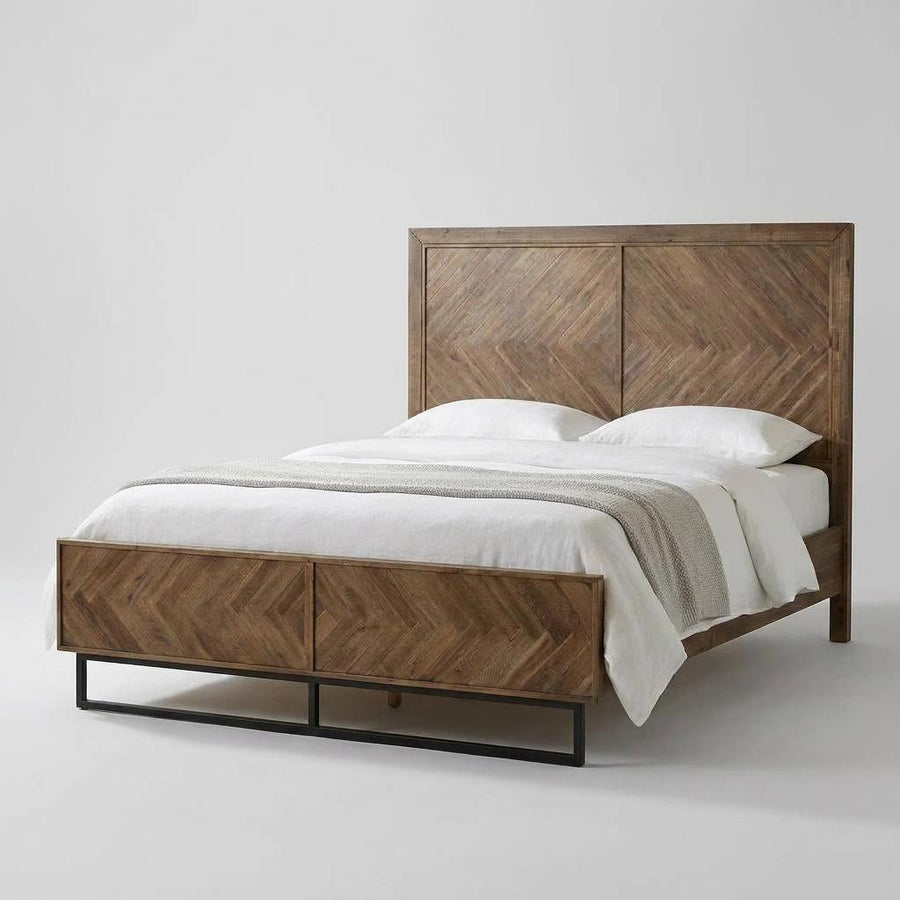 CHEVY ACACIA WOOD PANEL BED