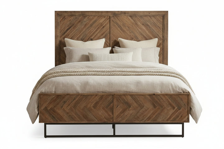CHEVY ACACIA WOOD PANEL BED