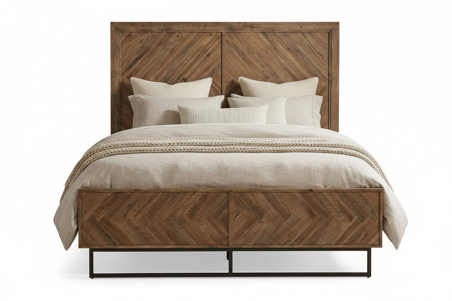 CHEVY ACACIA WOOD PANEL BED