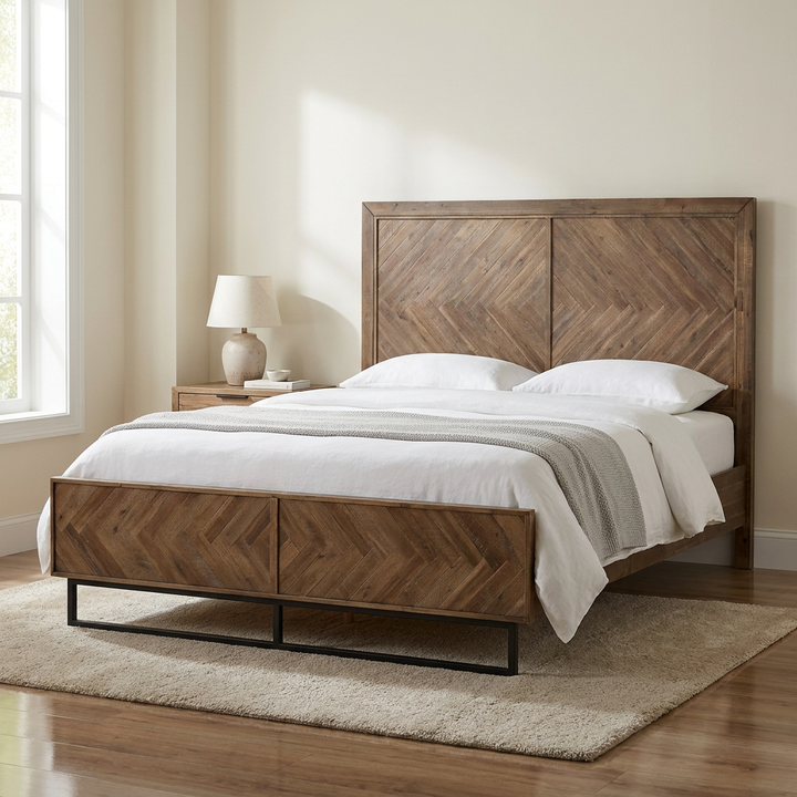 CHEVY ACACIA WOOD PANEL BED