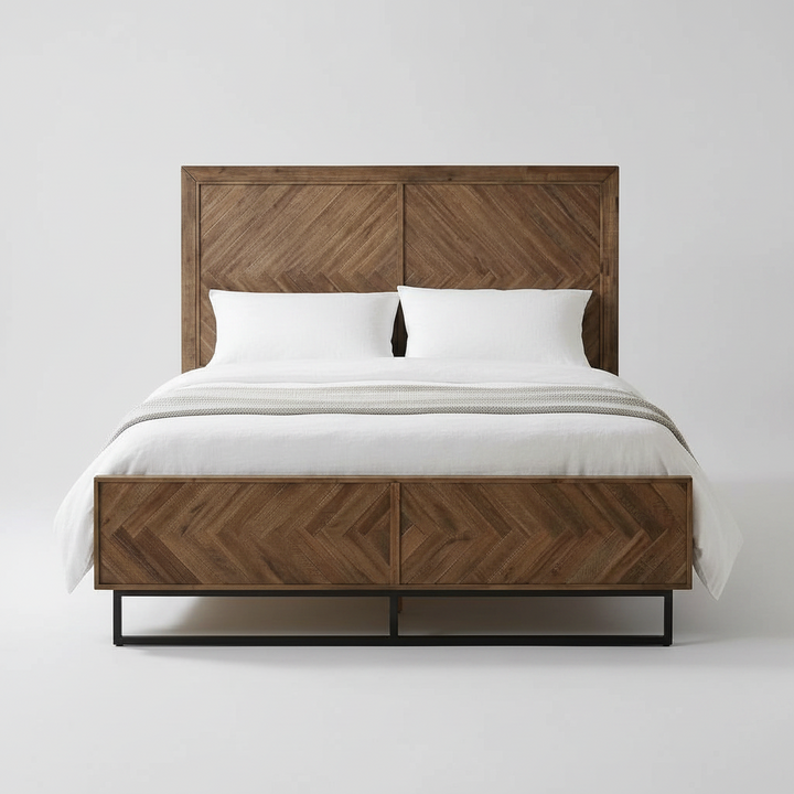 CHEVY ACACIA WOOD PANEL BED