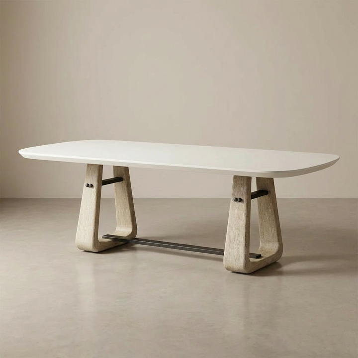 CIRO IVORY CONCRETE DINING TABLE