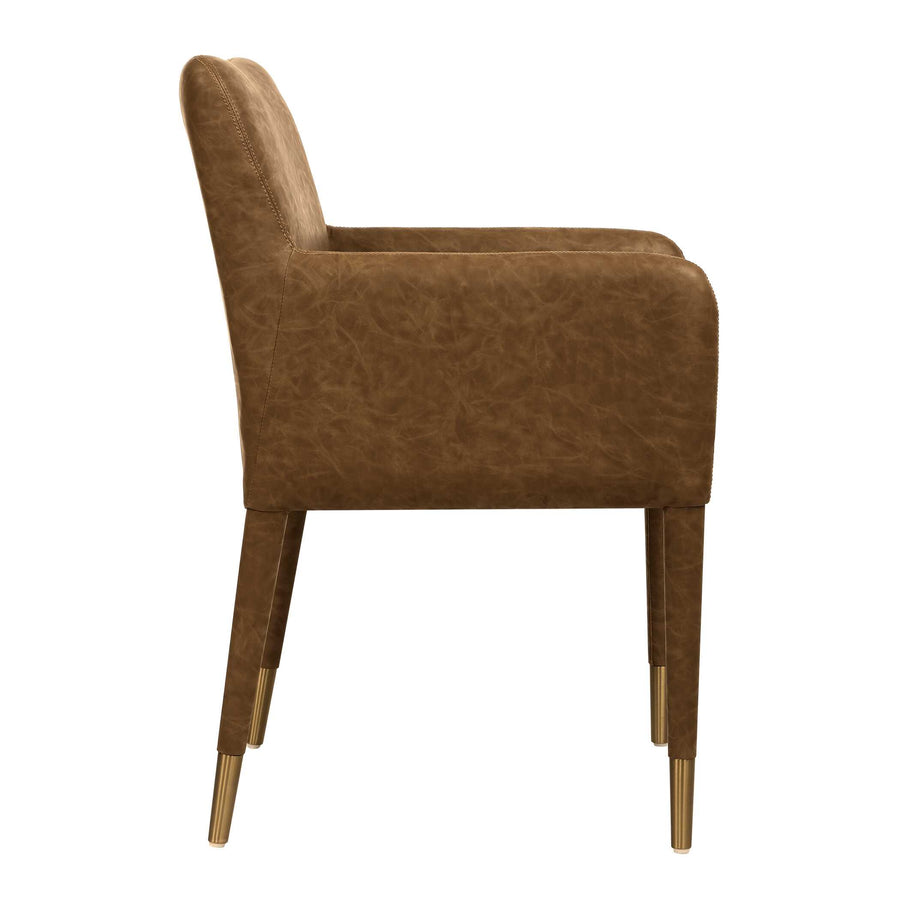 CONIFER LEATHER DINING ARMCHAIR
