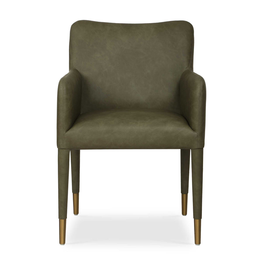CONIFER LEATHER DINING ARMCHAIR