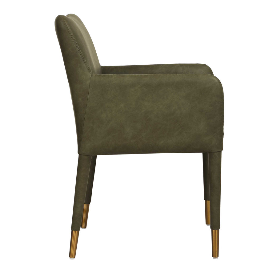 CONIFER LEATHER DINING ARMCHAIR