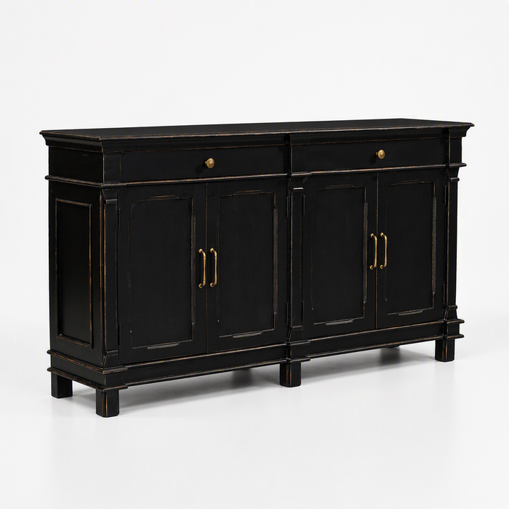 CRESSIDA 70" ANTIQUE BLACK SIDEBOARD