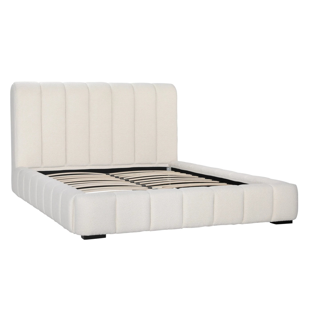 CHANNEL CREAM BOUCLE BED