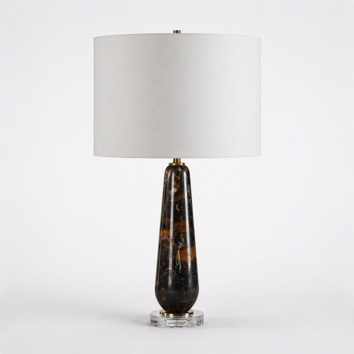 DAMES DARK MARBLE TABLE LAMP