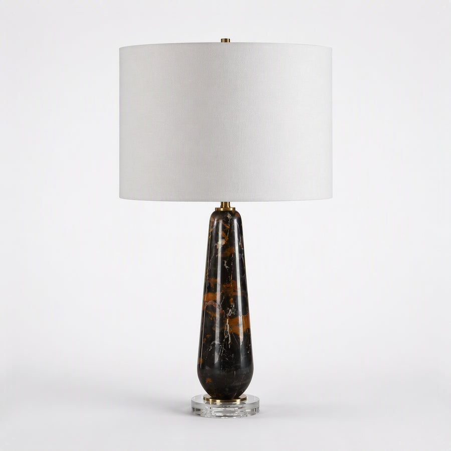 DAMES DARK MARBLE TABLE LAMP