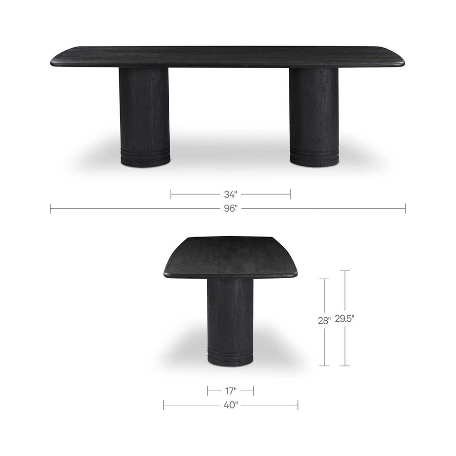 DAPHNE BLACK ACACIA DINING TABLE