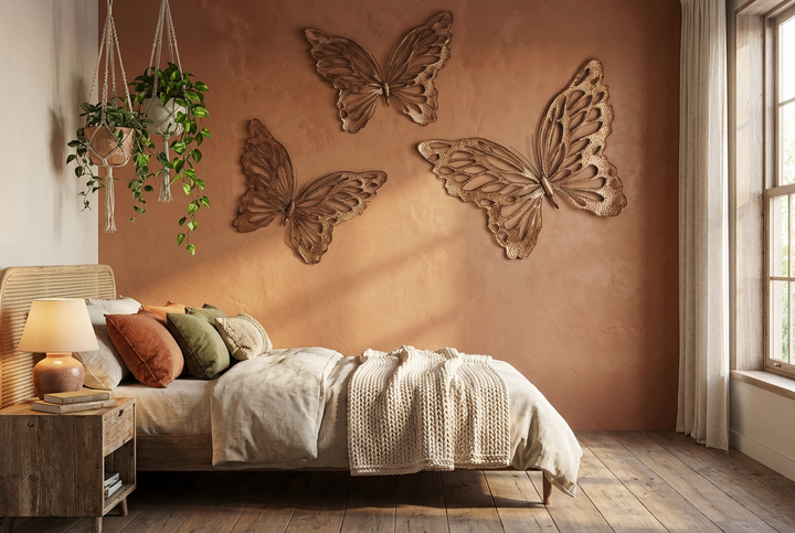 COPPER BUTTERFLY WALL DECOR