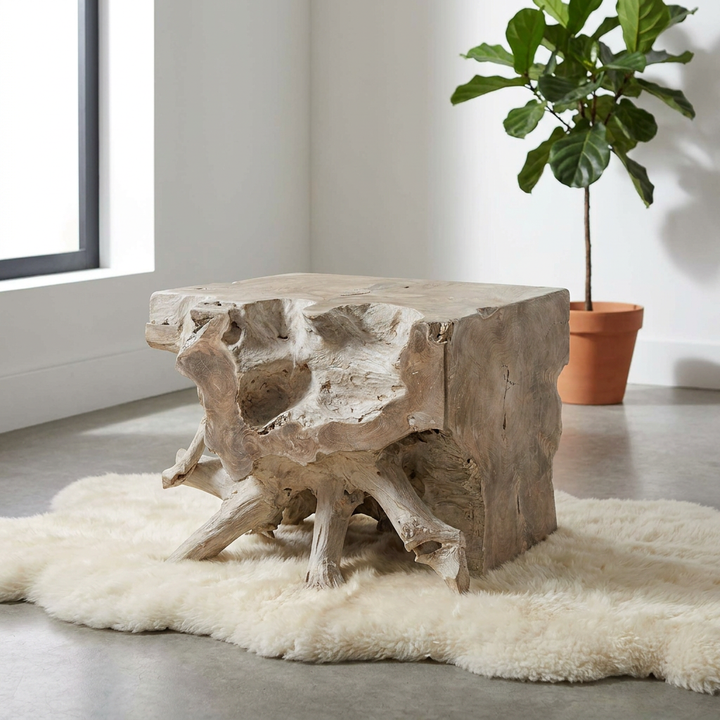 DEGUARA BLEACHED DRIFTWOOD COFFEE TABLE