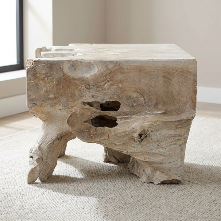 DEGUARA BLEACHED DRIFTWOOD COFFEE TABLE