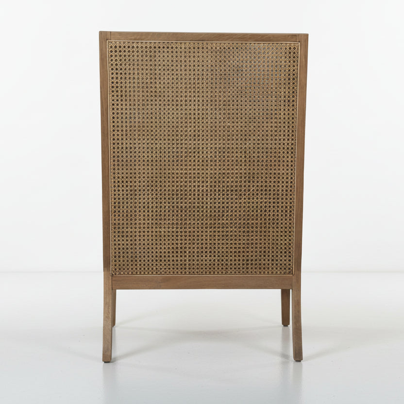 DOWNING CANE WING-BACK ARM CHAIR