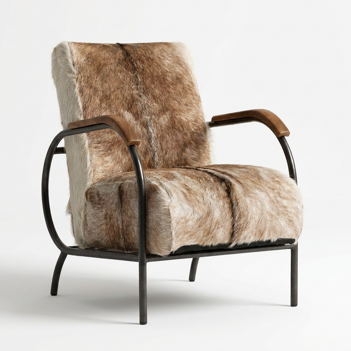DURHAM HAIR ON HIDE ARM CHAIR