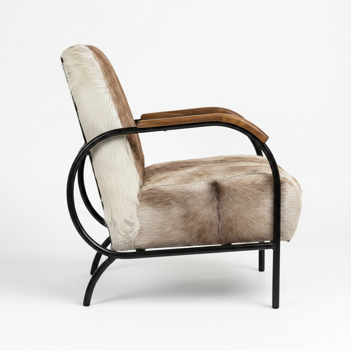 DURHAM HAIR ON HIDE ARM CHAIR