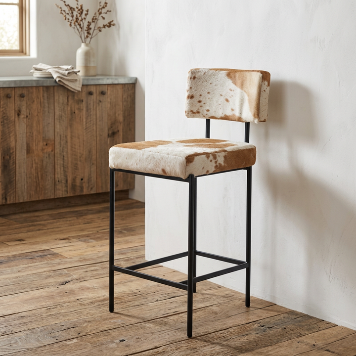 EASTON HAIR ON HIDE COUNTER CHAIR