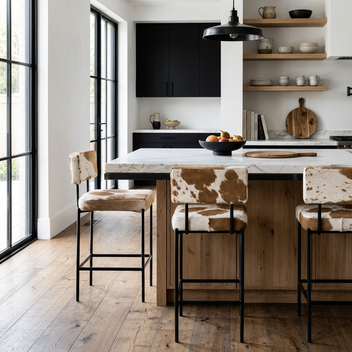 EASTON HAIR ON HIDE COUNTER CHAIR