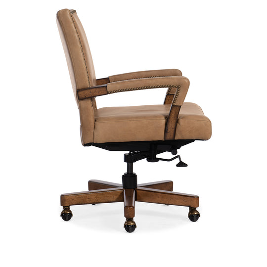 CHACE EXECUTIVE SWIVEL TILT CHAIR - SIDE VIEW 