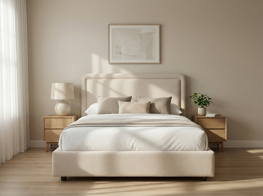 SIMON UPHOLSTERED STORAGE BED