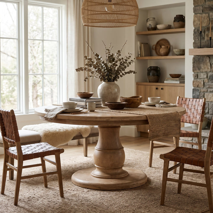 ELOWYN 59" ROUND DINING TABLE