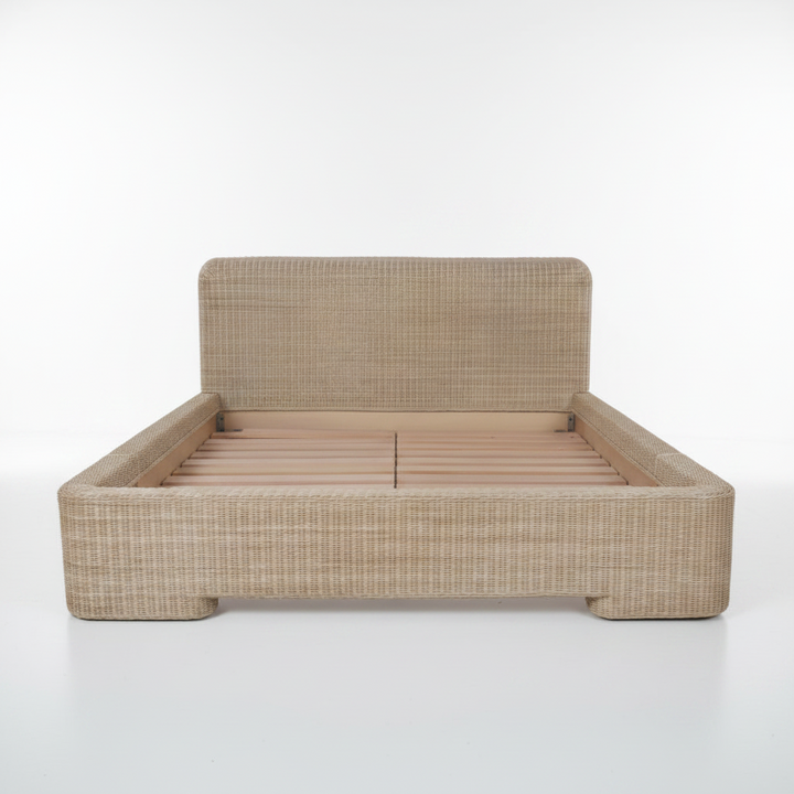 SENNA WOVEN RATTAN PLATFORM BED