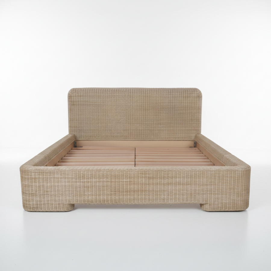 SENNA WOVEN RATTAN PLATFORM BED