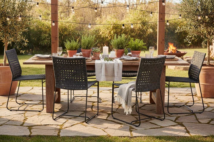 EZRA INDOOR-OUTDOOR ROPE DINING CHAIR