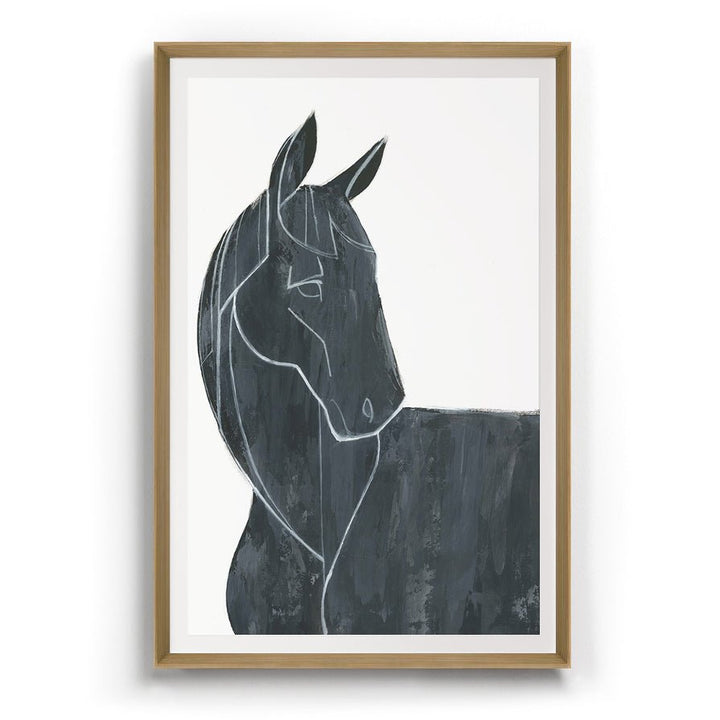 "EQUUS FERUS" GLASS FRAMED ART