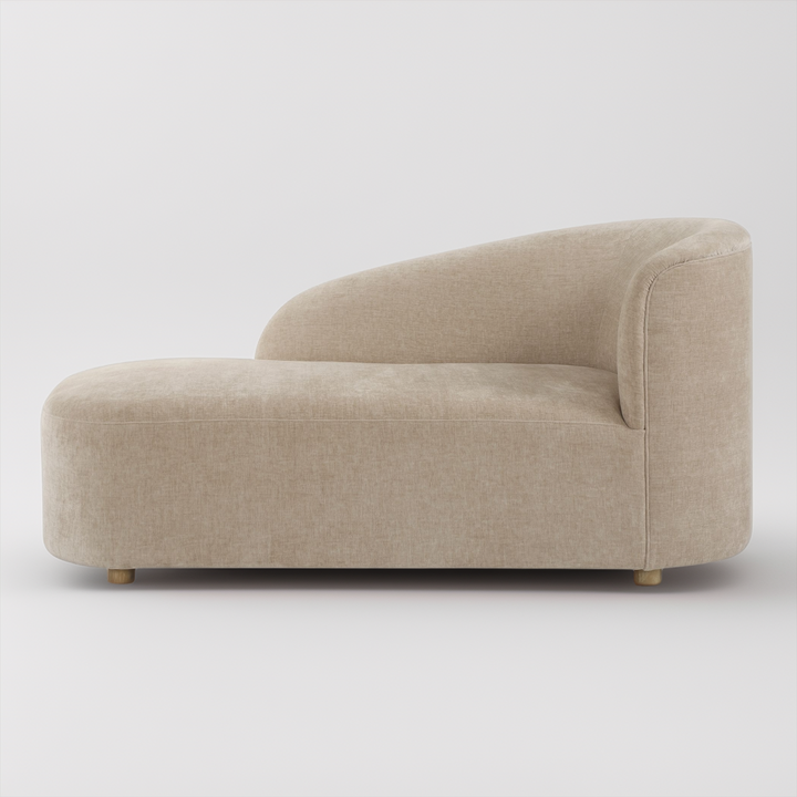 Beige sofa on a white background