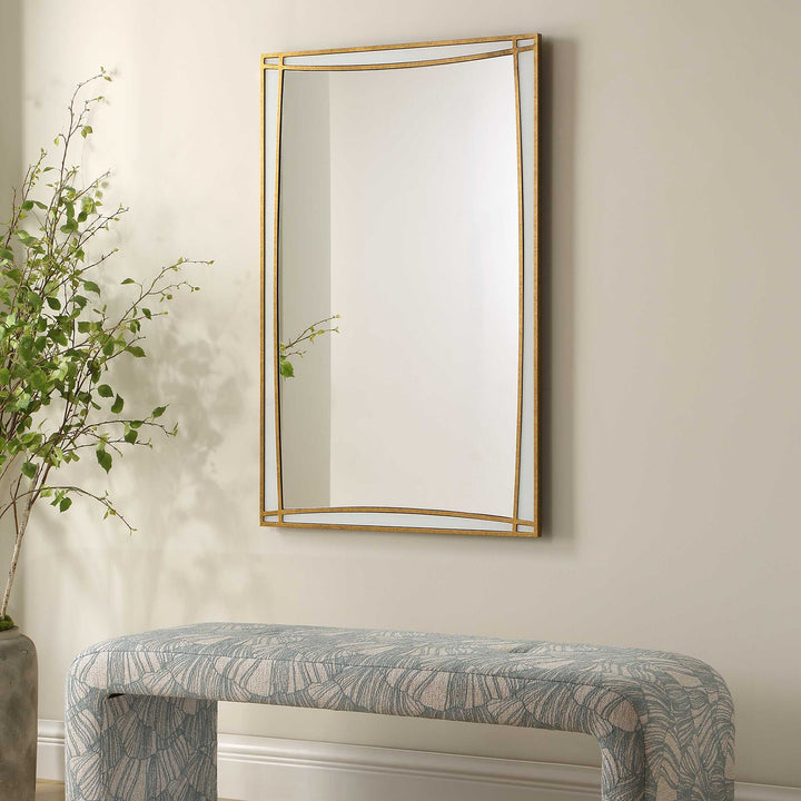 FLORENCE ANTIQUE GOLD VANITY MIRROR