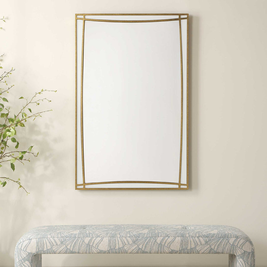FLORENCE ANTIQUE GOLD VANITY MIRROR