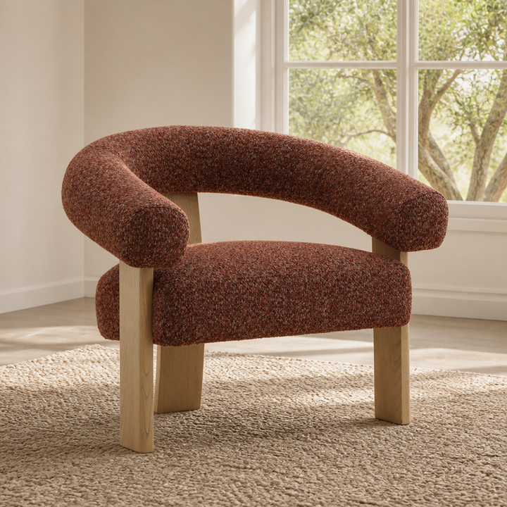 FRANCIS BOUCLE UPHOLSTERED ARMCHAIR