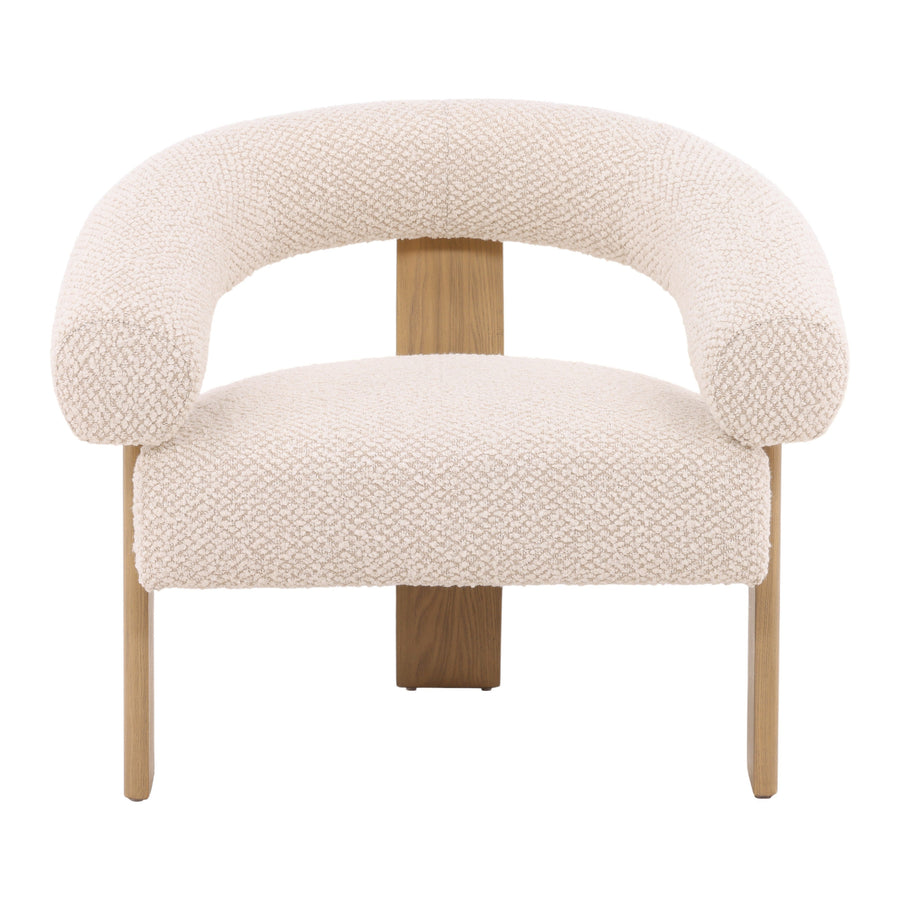 FRANCIS CREAM BOUCLE ARM CHAIR
