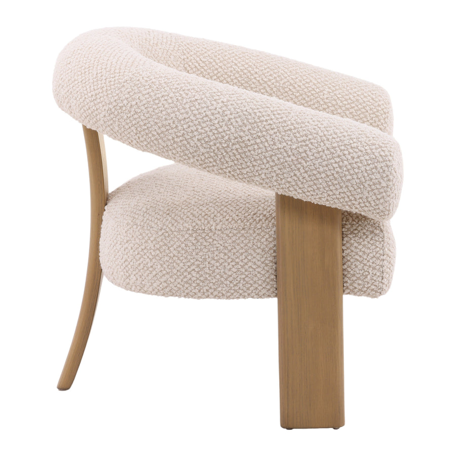FRANCIS CREAM BOUCLE ARM CHAIR