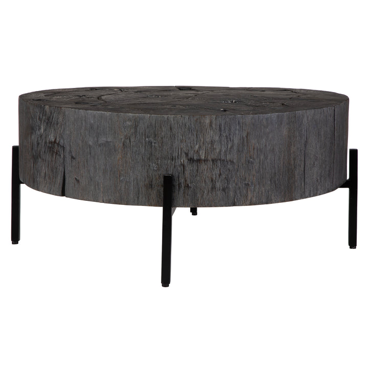 ADJOIN RUSTIC BLACK COFFEE TABLE