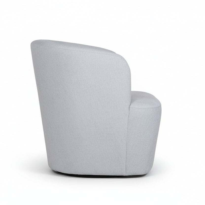 MIST BLUE BARREL SWIVEL CHAIR