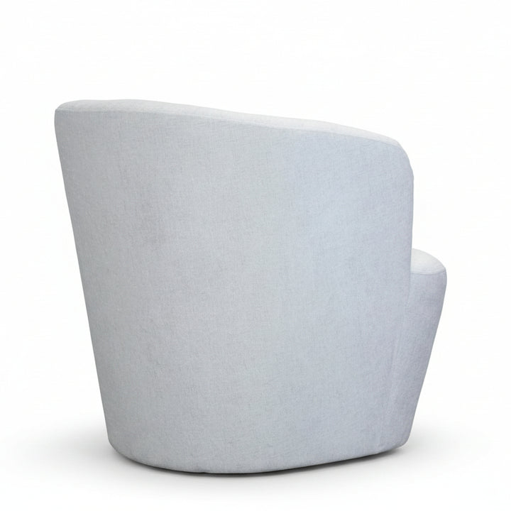 blue swivel chair on a white background